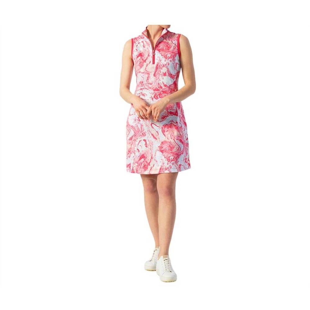 NEW DAILY SPORTS adelina sleeveless dress in fruit punch swirl print